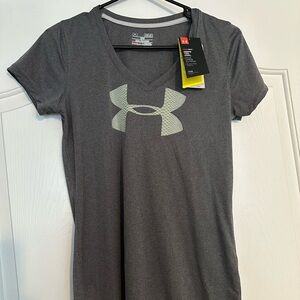 Under Armour Women's Charcoal V-Neck Tee